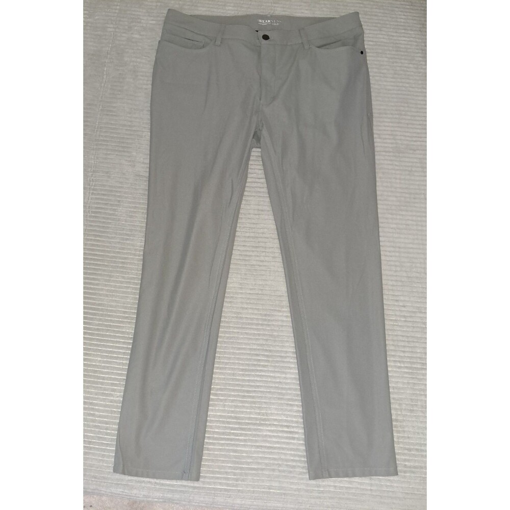 Kenneth Cole Awearness Pants Mens 34x30 Slim Fit Golf Casual 5-Pocket grey